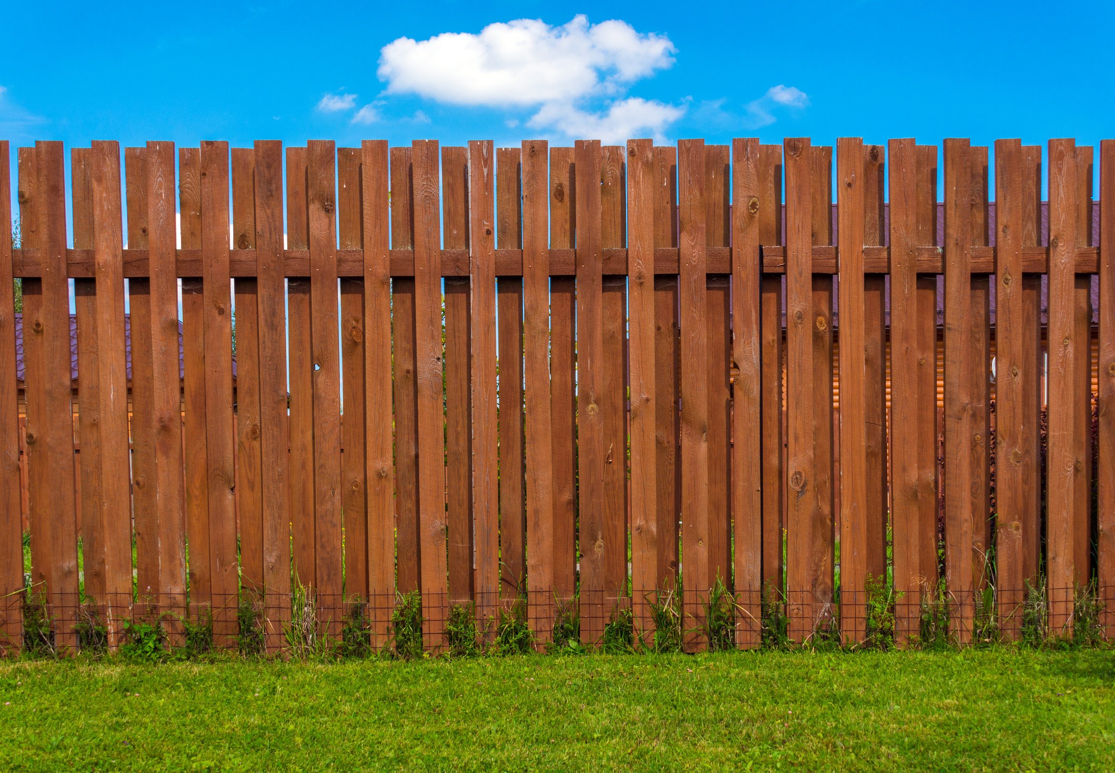 Wooden fence